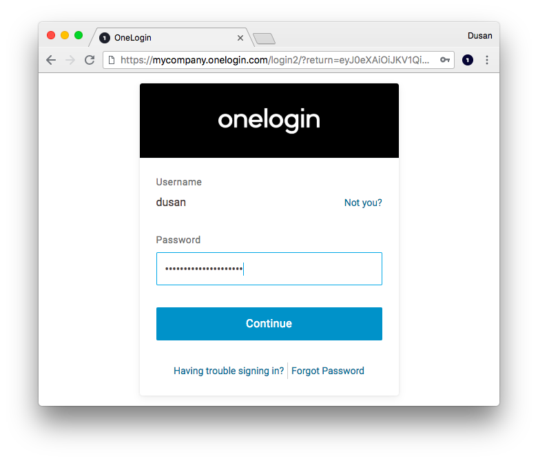 Multi-step login