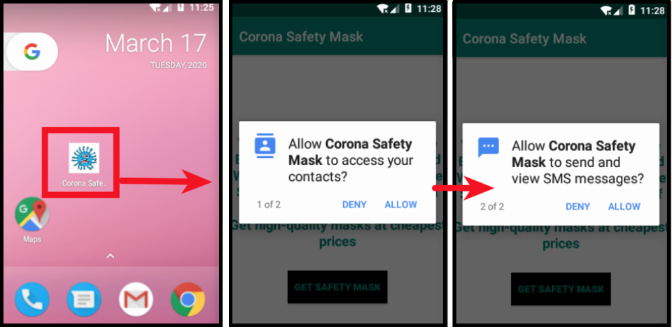 Fake COVID-19 apps