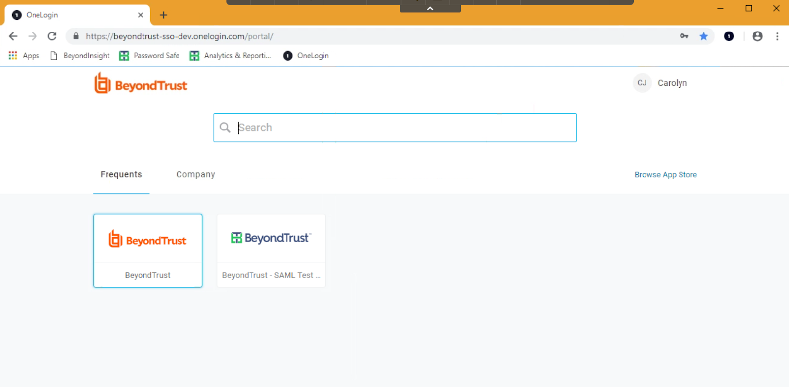 OneLogin interface with Radius and SAML MFA options