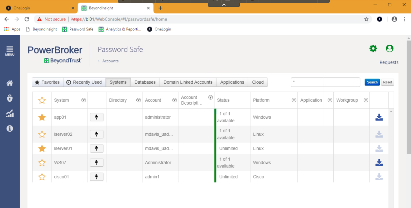 BeyondTrust Password Safe Portal